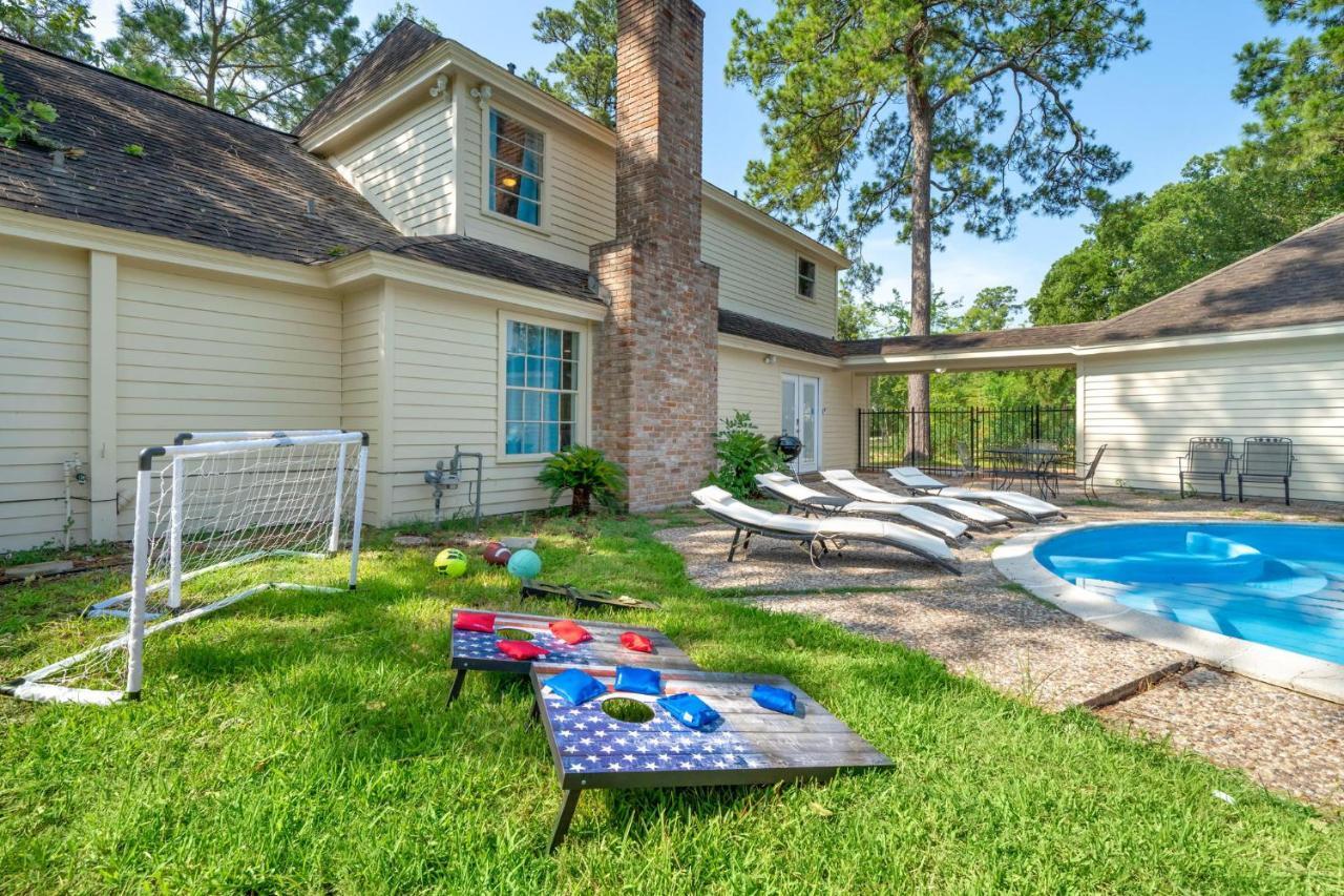 Pool Oasis Games Wifi Bbq Yard Sleep 16 Villa Houston Eksteriør bilde